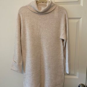 Topshop Taupe Turtleneck Sweater Dress Size 0-2